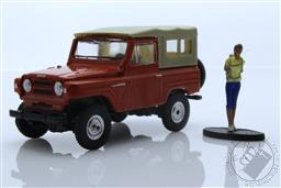 The Hobby Shop Series 12 - 1975 Nissan Patrol with Backpacker,Greenlight Collectibles 