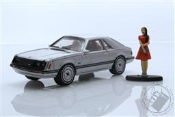 The Hobby Shop Series 12 - 1979 Ford Mustang Coupe Ghia with Woman in a Dress,Greenlight Collectibles 
