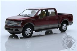 Auto World Premium - 2021 Release 3A - 2019 Ford F-150 Ruby Red Metallic w/Magnetic Lower Body Color,Auto World