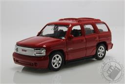 2001 GMC Yukon Denali SUV 1:60 Scale Diecast Model (Red),Welly