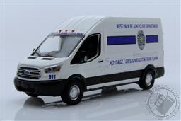 2020 Ford Transit LWB High Roof - West Palm Beach, Florida Police Department Hostage/Crisis Negotiation Team (Hobby Exclusive),Greenlight Collectibles 