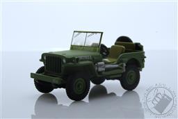 Battalion 64 Series 2 - Theodore Roosevelt, Jr’s 1942 Willys MB Jeep #20362162-S - U.S. Army World War II - Rough Rider - Utah Beach, Normandy,Greenlight Collectibles 
