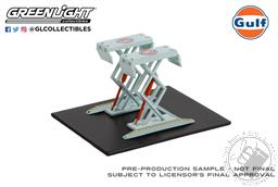 Auto Body Shop - Automotive Double Scissor Lifts Series 1 - Gulf Oil,Greenlight Collectibles 