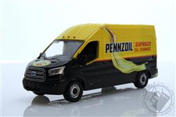 Route Runners Series 5 - 2019 Ford Transit LWB High Roof - Pennzoil Express Oil Change,Greenlight Collectibles 