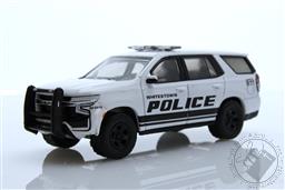 PREORDER Hot Pursuit - 2021 Chevrolet Tahoe Police Pursuit Vehicle (PPV) - Whitestown Metropolitan Police Department, Whitestown, Indiana (AVAILABLE MAR-APR 2022),Greenlight Collectibles 