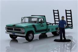 1967-72 Ford F-350 Ramp Truck with Truck Driver Figure (Hobby Exclusive),Greenlight Collectibles 