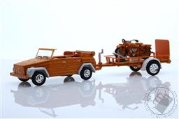 Hitch & Tow Series 26 - 1973 Volkswagen Thing (Type 181) and Utility Trailer with 1920 Indian Scout,Greenlight Collectibles 