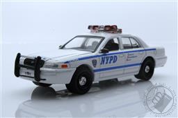 Hot Pursuit - 2011 Ford Crown Victoria Police New York City Police Dept (NYPD) with NYPD Squad Number Decal Sheet (Hobby Exclusive),Greenlight Collectibles 