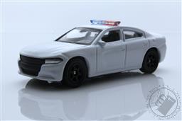 2016 Dodge Charger R/T Blank Unmarked Police Car, White, 1:64 Diecast Model,Welly