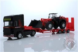 Mammoet Scania Truck with Lowboy Trailer and Wheel Loader,WSI-Models