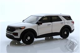 Hot Pursuit - 2022 Ford Police Interceptor Utility - White (Hobby Exclusive) NO LIGHTBAR,Greenlight Collectibles