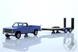 Hitch & Tow Series 27 - 1981 Chevrolet C-20 Trailering Special with Flatbed Trailer,Greenlight Collectibles