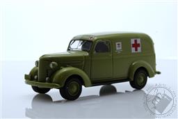 PREORDER Battalion 64 Series 3 - 1939 Chevrolet Panel Truck - U.S. Army Ambulance (AVAILABLE SEP-OCT 2022),Greenlight Collectibles