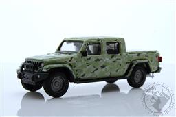 Battalion 64 Series 3 - 2022 Jeep Gladiator - U.S. Army - Military-Spec Camouflage,Greenlight Collectibles