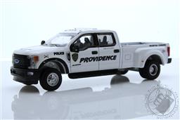 Dually Drivers Series 12 - 2018 Ford F-350 Dually - Providence Police Department Mounted Unit, Mounted Command - Providence, Rhode Island,Greenlight Collectibles