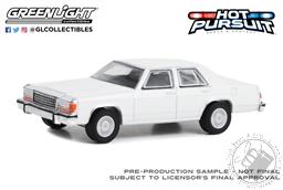 Hot Pursuit - 1980-91 Ford LTD Crown Victoria - White (Hobby Exclusive),Greenlight Collectibles