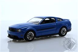 Auto World Premium - 2022 Release 3A - 2012 Mustang GT/CS - Grabber Blue w/Black Hood Stripes & Black GT/CS Side Stripes,Auto World