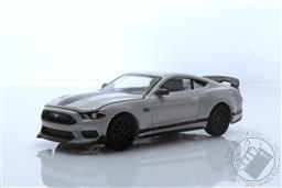 Barrett-Jackson ‘Scottsdale Edition’ Series 8 - 2021 Ford Mustang Mach 1 VIN #001 (Lot #3005) - Fighter Jet Gray with Ebony and Orange Interior,Greenlight Collectibles