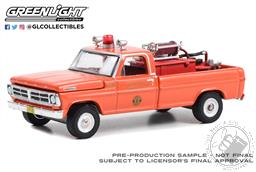 PREORDER Fire & Rescue Series 4 - 1972 Ford F-250 - Lionville Fire Company - Lionville, Pennsylvania with Fire Equipment, Hose and Tank (AVAILABLE JAN-FEB 2023),Greenlight Collectibles