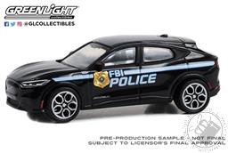 PREORDER Hot Pursuit Special Edition - FBI Police (Federal Bureau of Investigation Police) - 2022 Ford Mustang Mach-E GT (Hobby Exclusive) (AVAILABLE MAR-APR 2023),Greenlight Collectibles
