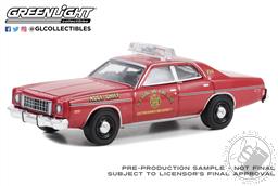 PREORDER Fire & Rescue Series 4 - 1976 Plymouth Fury - Old Bridge Volunteer Fire Dept. - East Brunswick Fire District 1 Asst. Chief - East Brunswick, New Jersey (AVAILABLE JAN-FEB 2023),Greenlight Collectibles