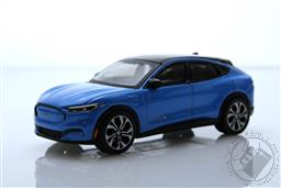 PREORDER Showroom Floor Series 3 - 2022 Ford Mustang Mach-E - Grabber Blue Metallic (AVAILABLE FEB-MAR 2023),Greenlight Collectibles