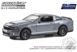 PREORDER The Drive Home to the Mustang Stampede Series 1 - 2010 Shelby GT500 - Sterling Grey Metallic with White Stripes (AVAILABLE MAY-JUN 2023),Greenlight Collectibles