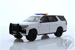Hot Pursuit - 2022 Chevrolet Tahoe Police Pursuit Vehicle (PPV) - White (Hobby Exclusive) w/ Lightbar,Greenlight Collectibles