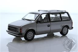 PREORDER Auto World Premium - 2023 Release 2A - 1985 Plymouth Voyager in Radiant Silver Metallic with Charcoal Lower Sides (AVAILABLE MAY-JUN 2023),Auto World