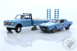 Dana Chevrolet - 1967 Chevrolet C-30 Ramp Truck With #56 1967 Chevrolet Trans Am Camaro (ACME Exclusive),Greenlight Collectibles
