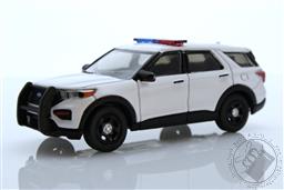 Hot Pursuit - 2022 Ford Police Interceptor Utility - White (Hobby Exclusive) w/ Lightbar,Greenlight Collectibles