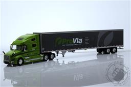 ProVia - Volvo VNL 760 High Roof Sleeper and 53' Utility Trailer with Roll-Up Rear Door,Die Cast Promotions