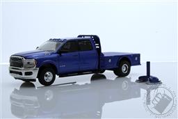 2022 Ram 3500 Tradesman Dually Flatbed - Blue - PLH Sales & Service Exclusive,Greenlight Collectibles
