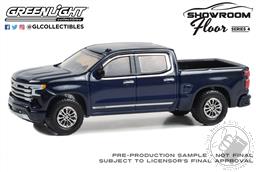 PREORDER Showroom Floor Series 4 - 2023 Chevrolet Silverado High Country - Northsky Blue Metallic (AVAILABLE AUG-SEP 2023),Greenlight Collectibles