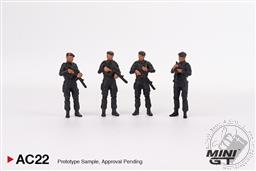PREORDER Mini GT 1:64 Indonesia EMS Exclusive Figurine Mobile Brigade Corps ( KORPS BRIMOB ) Indonesia Police Figures Set (AVAILABLE JUN-JUL 2023),Mini GT
