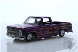 Auto World 1:64 1983 Chevrolet Silverado Pickup Lowriders Limited 4,800 Pieces – Purple – Mijo Exclusives,Auto World