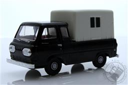 M2 Machines Auto-Trucks Release 64 - 1965 Ford Econoline Truck in Raven Black Metallic with White Camper Top,M2 Machines