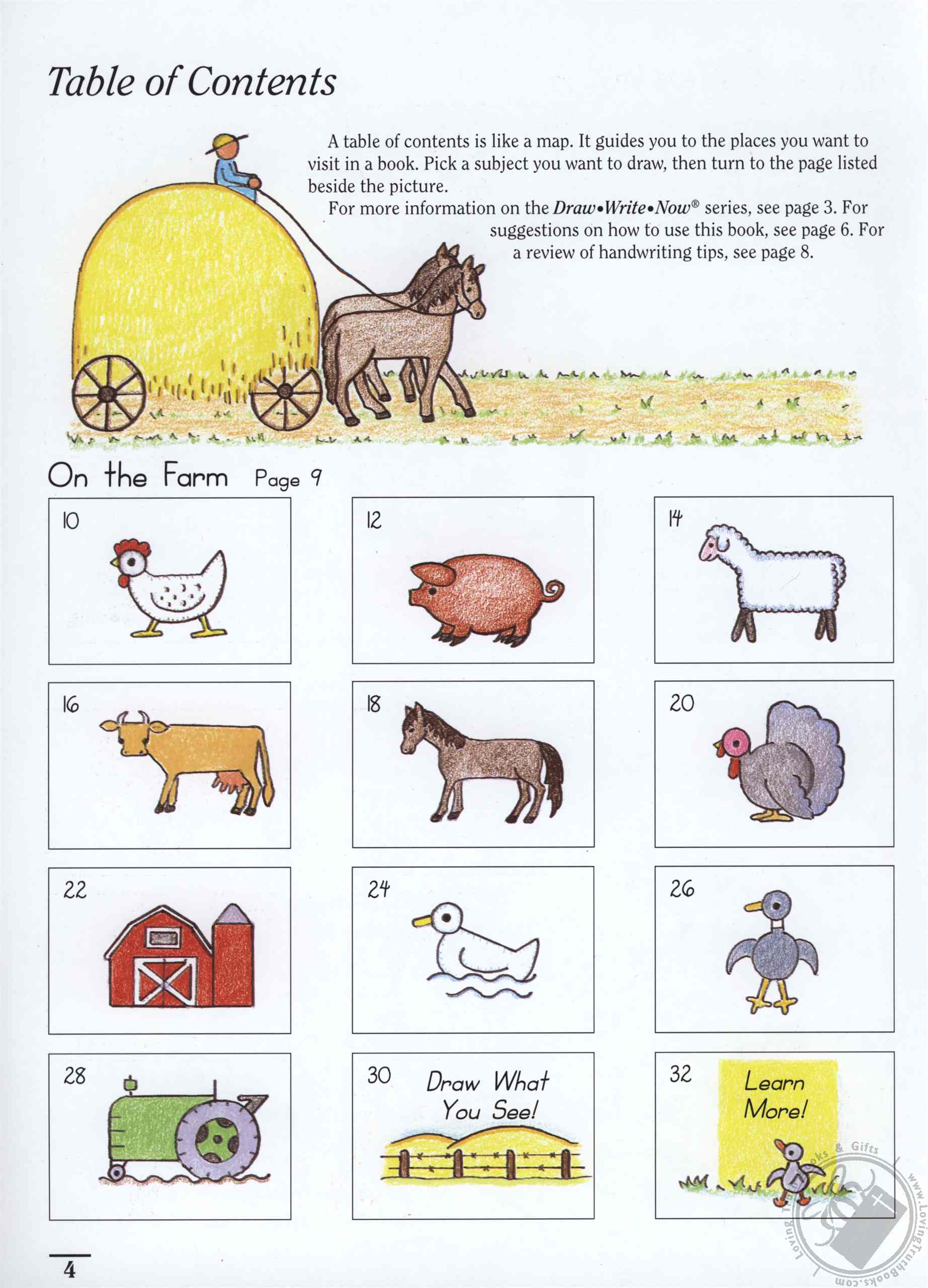 Draw Write Now, Book 1 On the FarmKids and CrittersStorybook